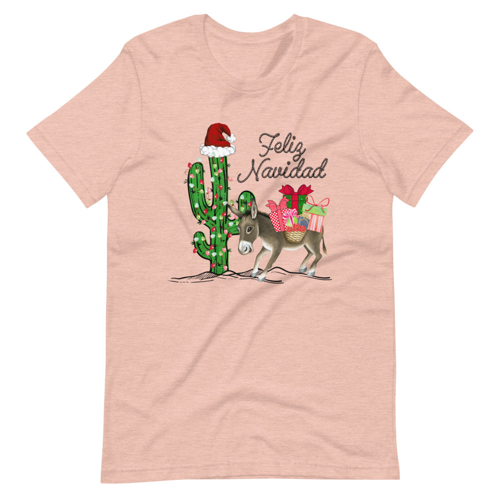 Christmas Burro Feliz Navidad Unisex T-Shirt