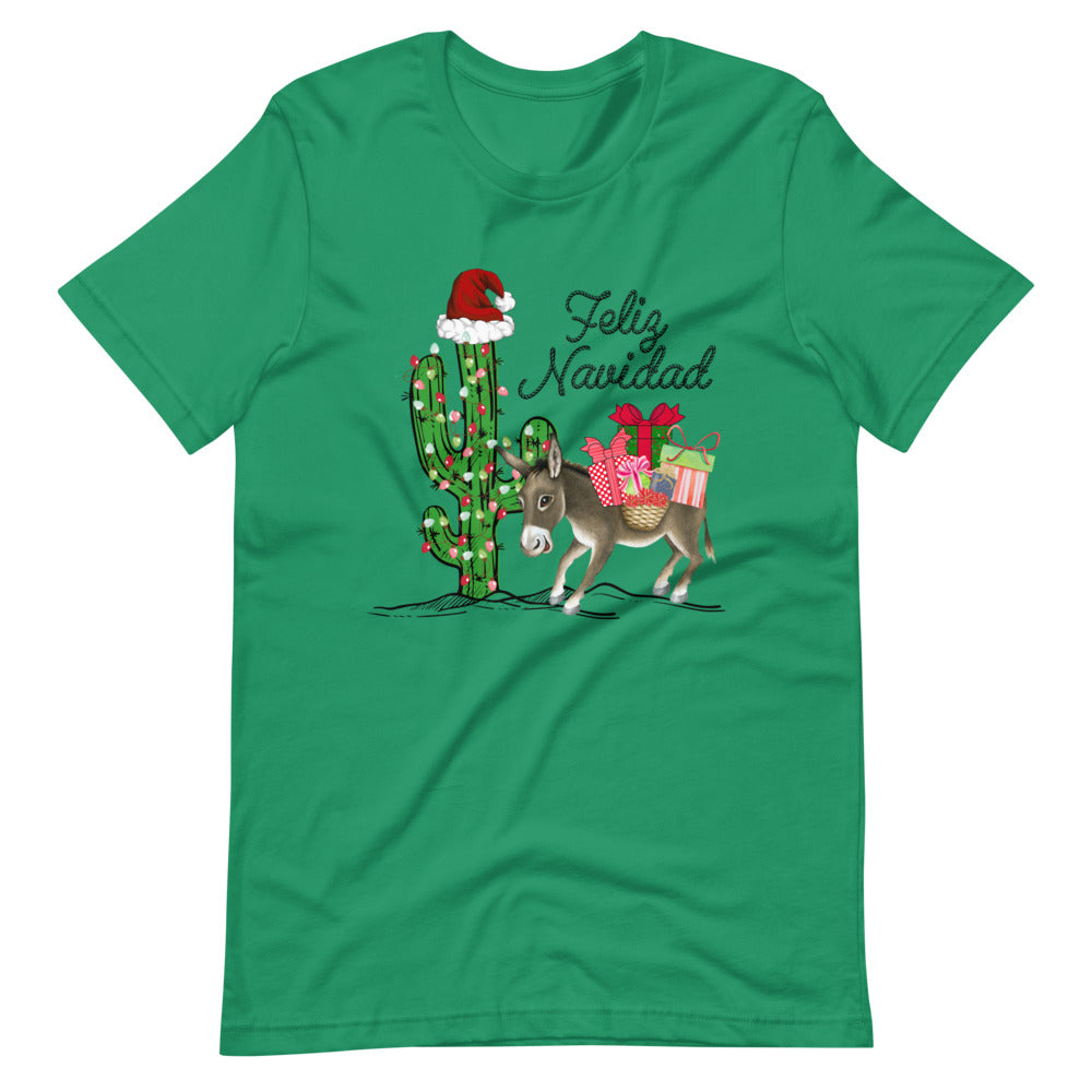 Christmas Burro Feliz Navidad Unisex T-Shirt