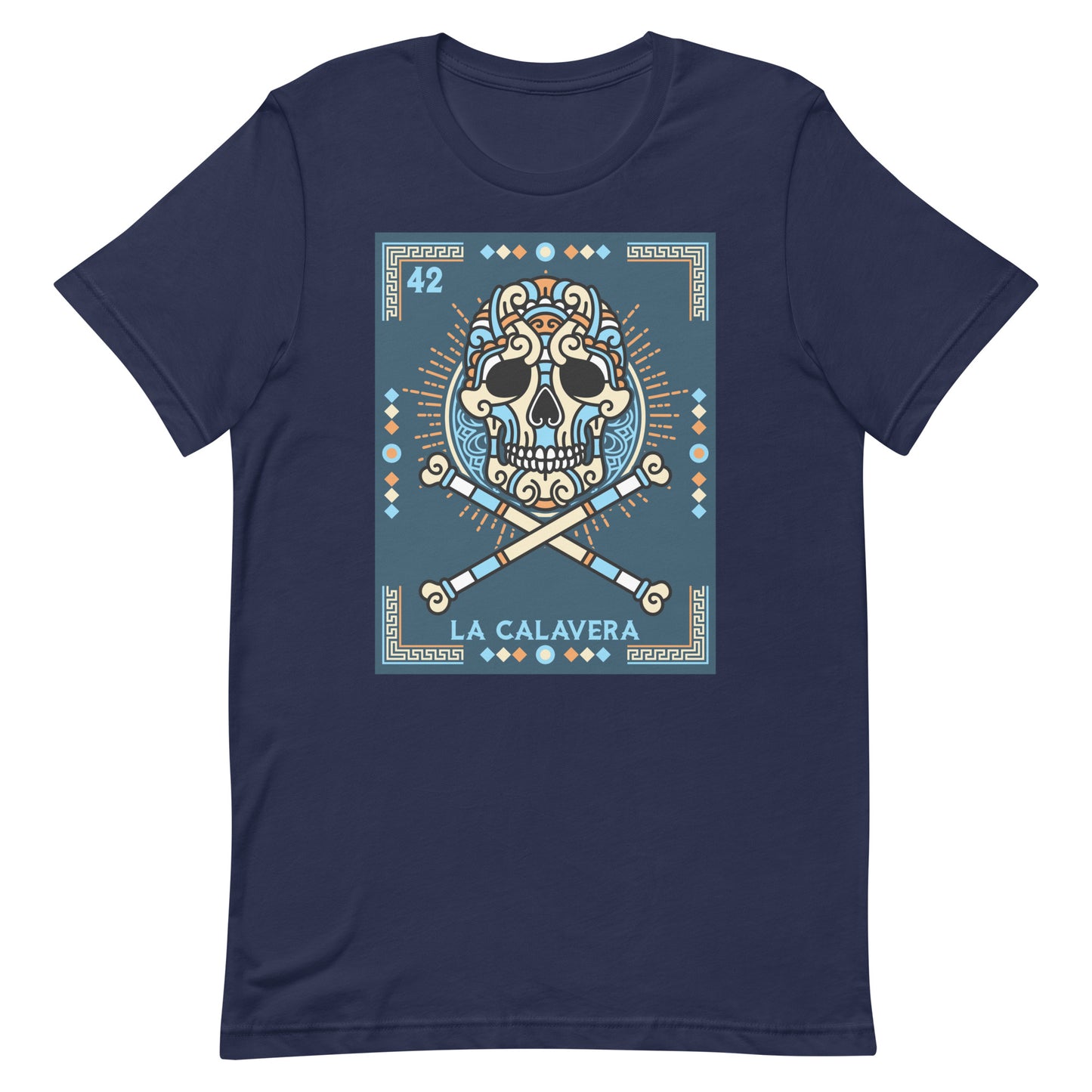 La Calavera Mexican Loteria T-Shirt - Premium