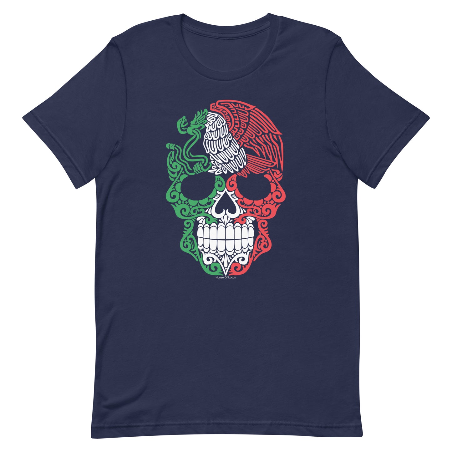 Calavera Mexicana con Aguila T-Shirt Premium Quality