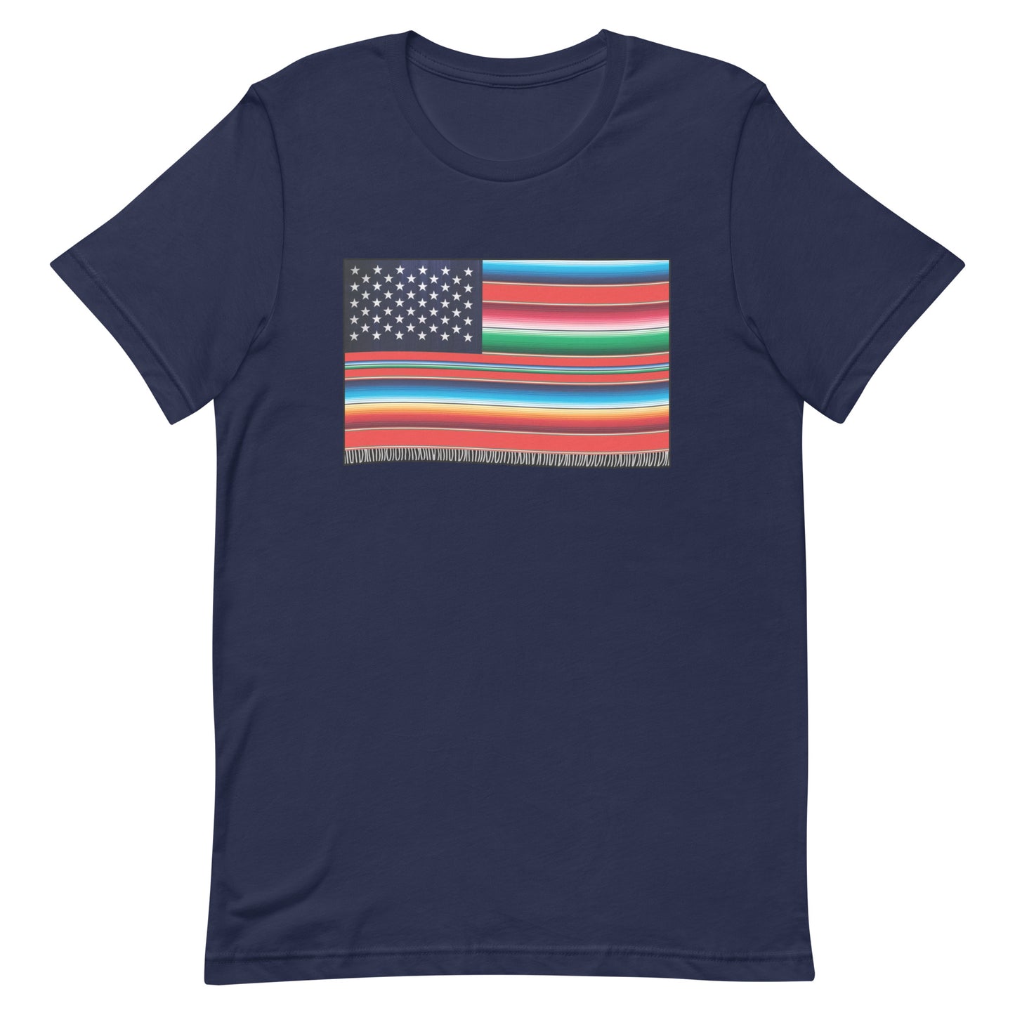 Cross Cultured Serape American Flag Unisex T-Shirt Premium