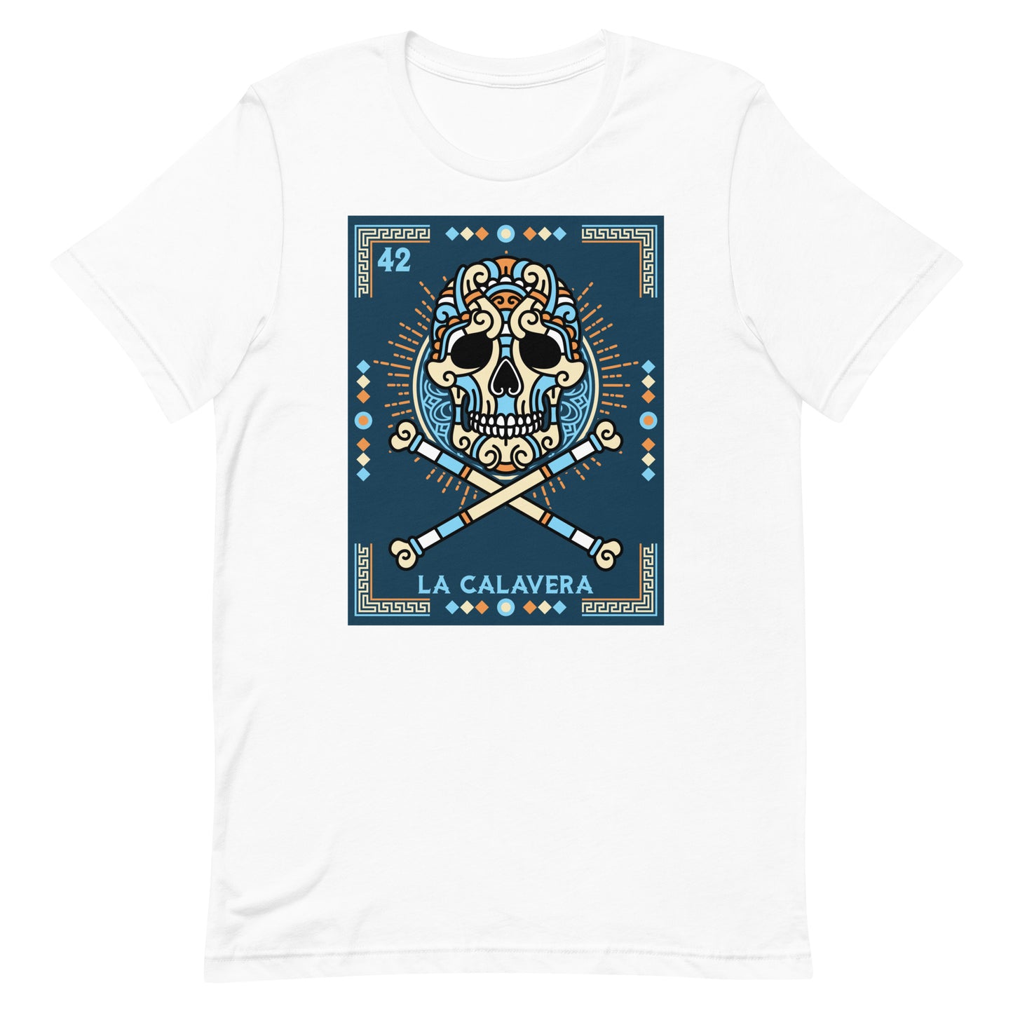 La Calavera Mexican Loteria T-Shirt - Premium