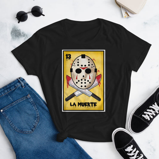 La Muerte Friday the 13th Loteria T-Shirt for Women