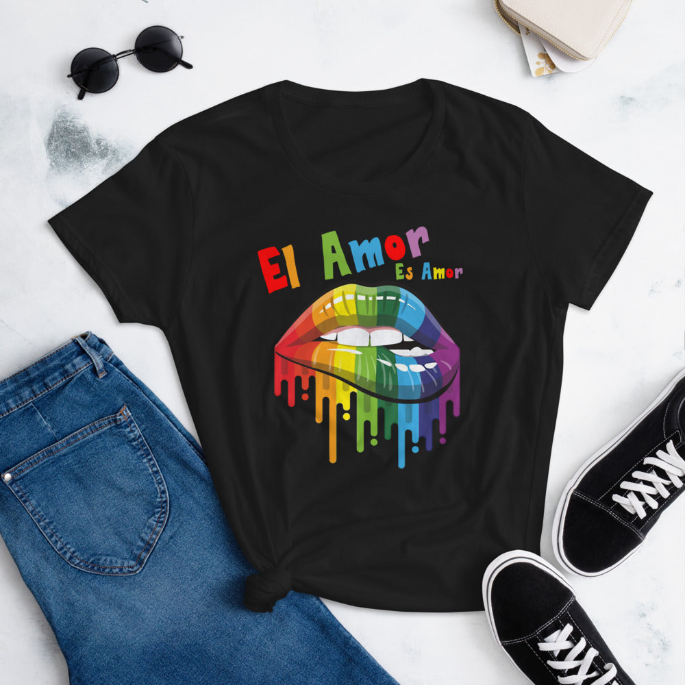 El Amor Es Amor - Love is Love LGBTQ Pride Shirt for Women