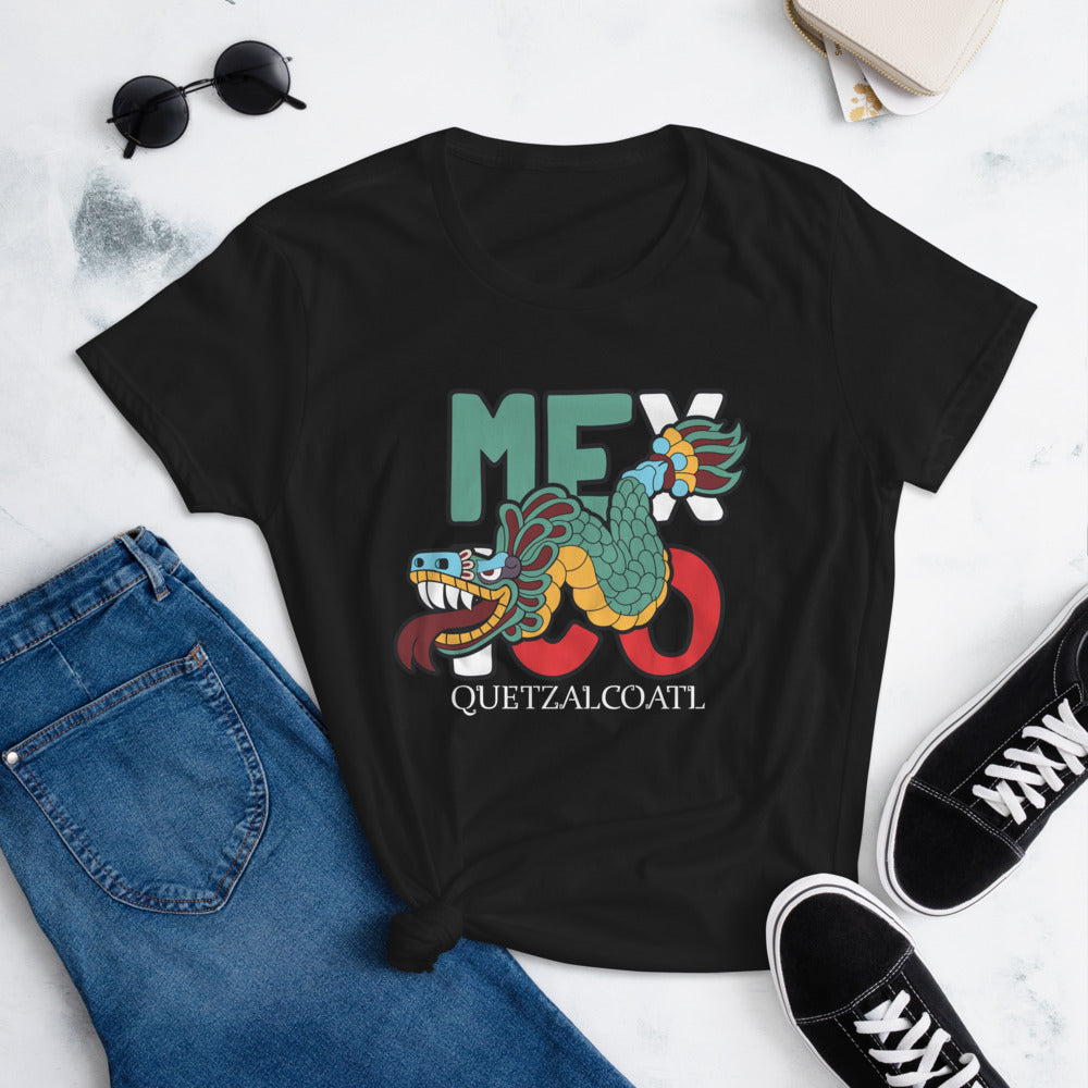 Quetzalcoatl Mexico Aztec T-Shirt for Women