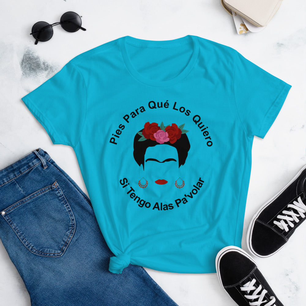 Pies Para Que Los Quiero, si Tengo Alas Pa'volar Frida Kahlo T-Shirt