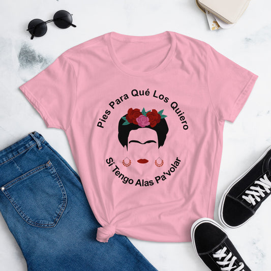 Pies Para Que Los Quiero, si Tengo Alas Pa'volar Frida Kahlo T-Shirt