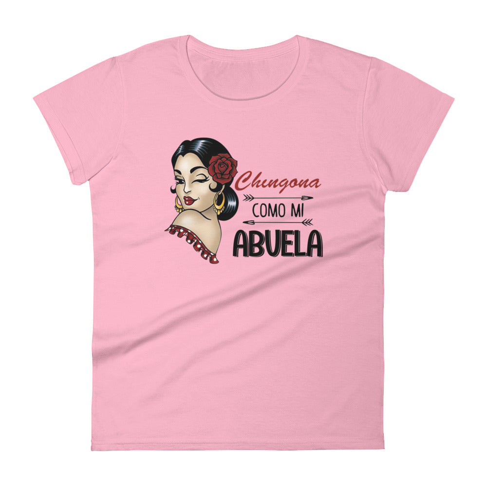 Chingona Como Mi Abuela T-Shirt for Women