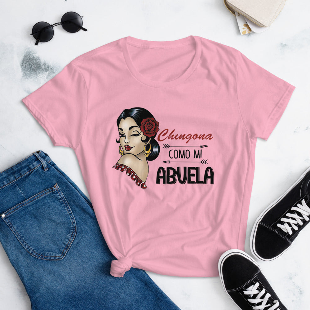 Chingona Como Mi Abuela T-Shirt for Women