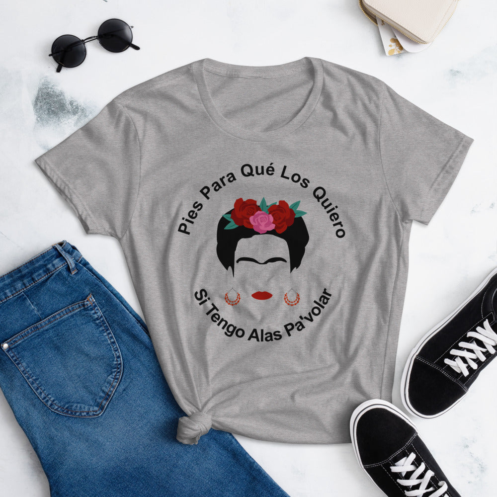 Pies Para Que Los Quiero, si Tengo Alas Pa'volar Frida Kahlo T-Shirt