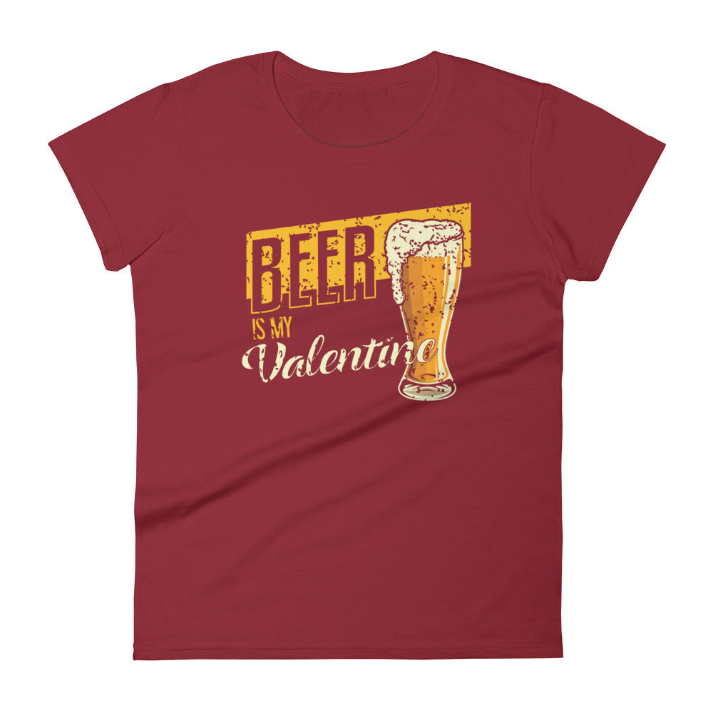 Beer is My Valentine Vintage Shirt for Women