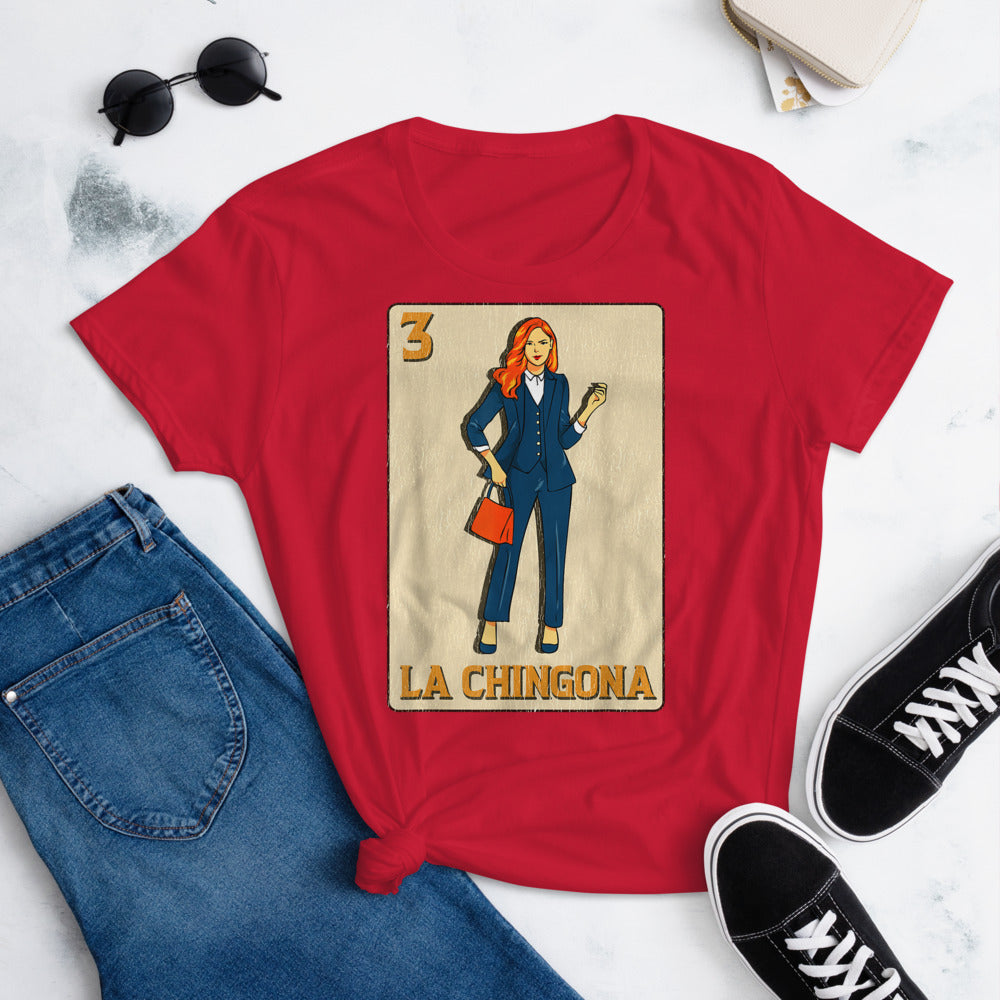 La Chingona Loteria T-Shirt for Women