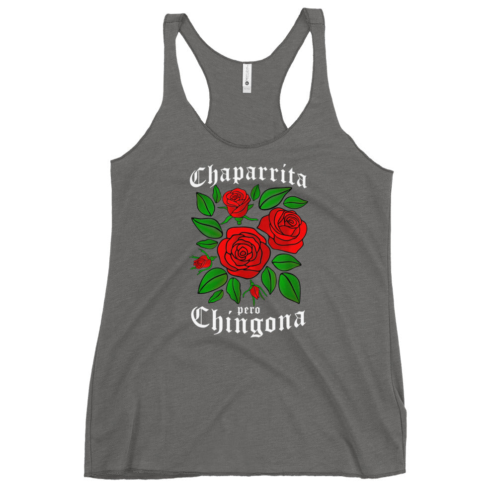 Chaparrita Pero Chingona Racerback Tank Top - Chingona Tank Tops