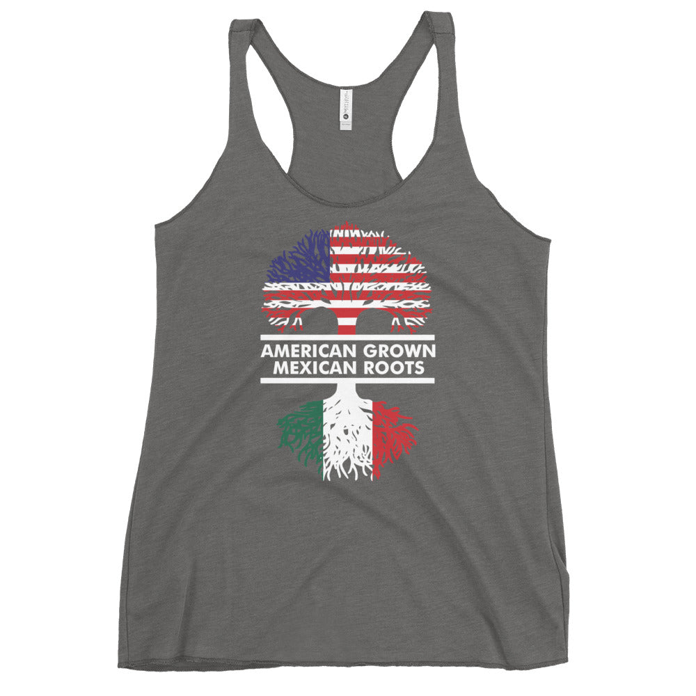 American Grown Mexican Roots Racerback Tank