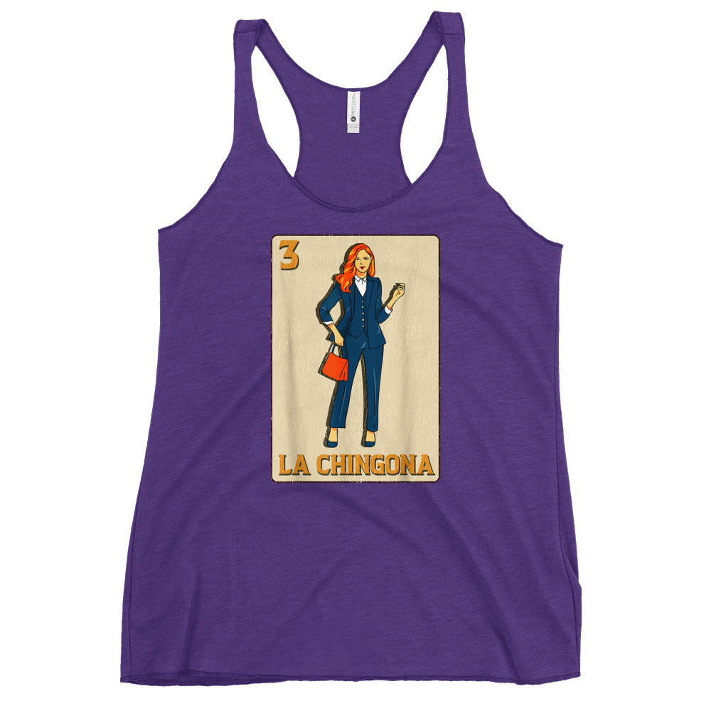 La Chingona Loteria Racerback Tank